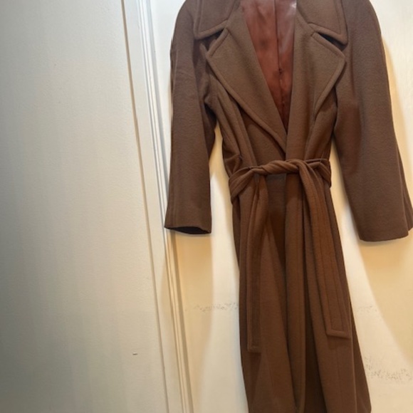 Regency Pure Cashmere Coat with  large shoulder pads - Picture 10 of 13